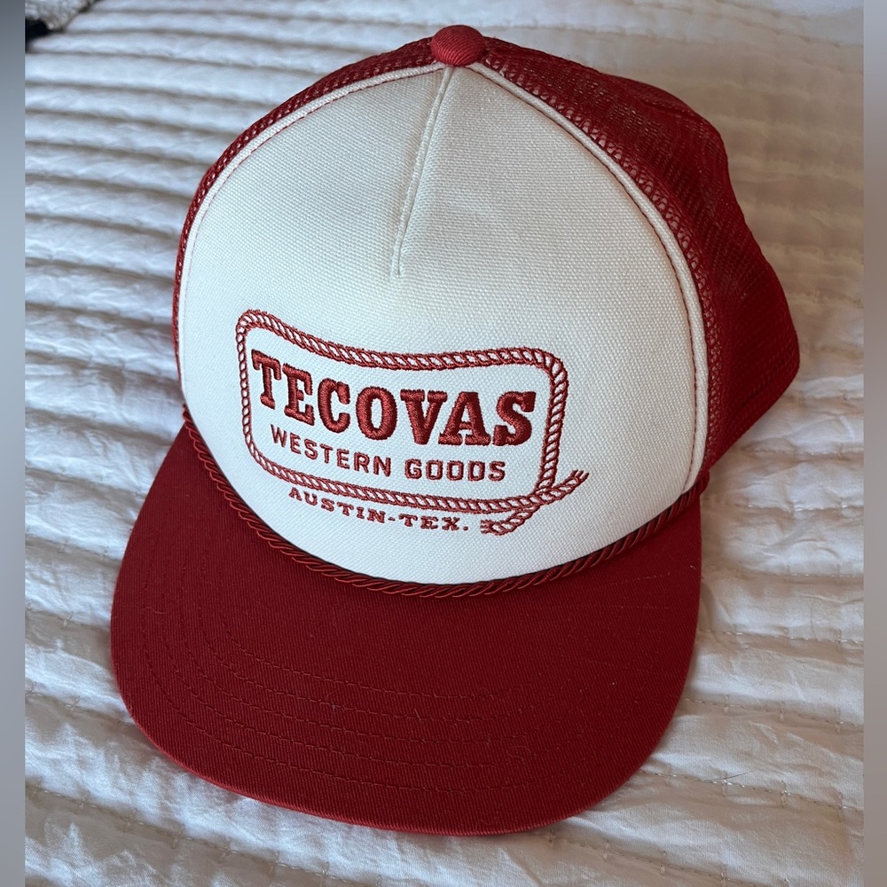 Tecovas Red and White Trucker Hat